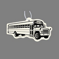 Paper Air Freshener Tag W/ Tab - School Bus